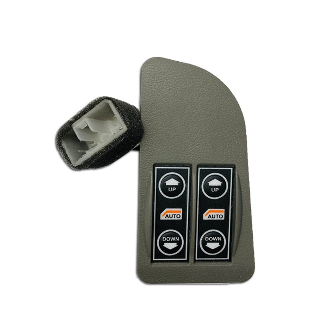 کلید شیشه بالابرلمسی زمینه مشکی چپ پراید 141 سامفر